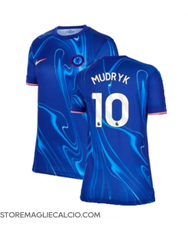 Chelsea Mykhailo Mudryk #10 Maglia Gara Casa Repliche 2024-25 Donna